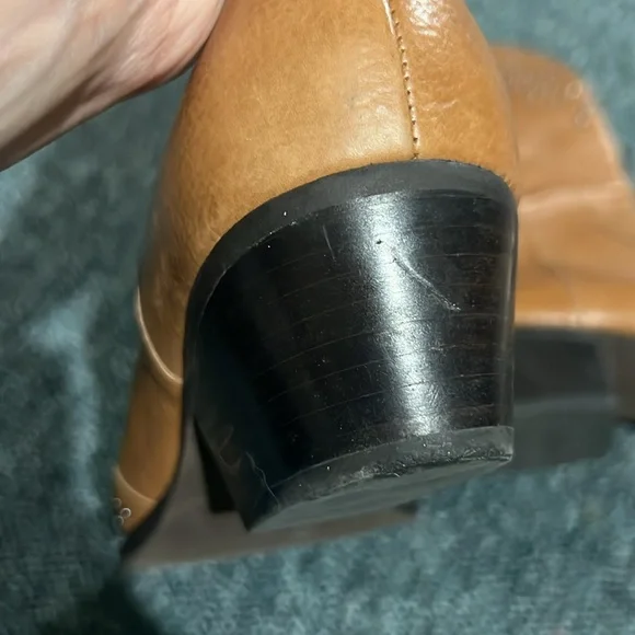 BOTKIER Women's Tammy Studded Western Boots 9.5 cognac tan line dance shoes - Picture 12 of 15